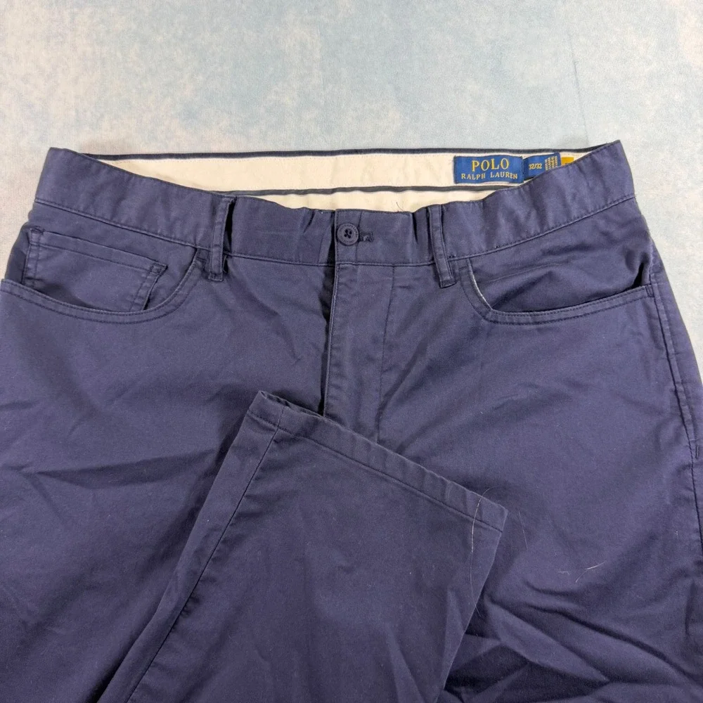 Polo Ralph Lauren Performance Tailored Fit Stretch Twill Pant Mens 32x32 Navy